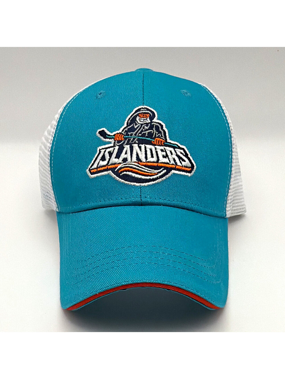 BWM Global New York Islanders NHL Hockey Mesh Trucker Snapback Cap Blue/White